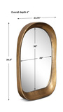 Bradano Brass Arch Mirror thumbnail 3
