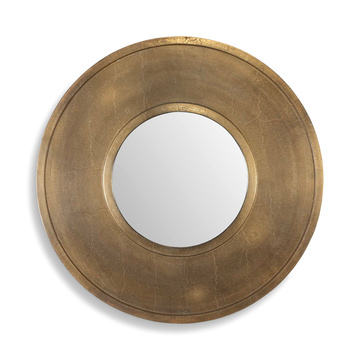 Axel Round Brass Mirror