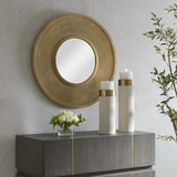Axel Round Brass Mirror thumbnail 8