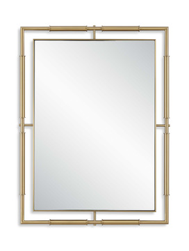 It’s All Connected Rectangle Brass Mirror
