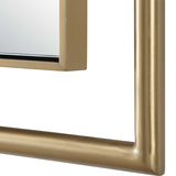 It’s All Connected Rectangle Brass Mirror thumbnail 3