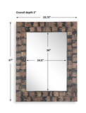 Burke Wooden Mirror thumbnail 3