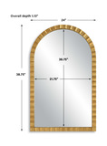 Dandridge Gold Arch Mirror thumbnail 3
