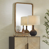 Vestry Antique Brass Mirror thumbnail 7