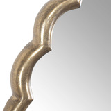 Cerrito Antique Brass Round Mirror thumbnail 2