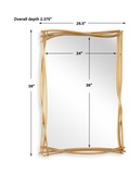 Curved Branches Gold Mirror thumbnail 3