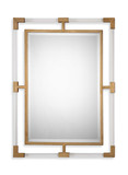 Balkan Modern Gold Wall Mirror thumbnail 1