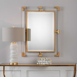 Balkan Modern Gold Wall Mirror thumbnail 7