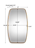 Canillo Antiqued Gold Mirror thumbnail 2
