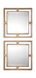 Allick Gold Square Mirrors Set/2 thumbnail 1