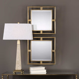 Allick Gold Square Mirrors Set/2 thumbnail 4