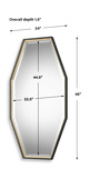 Savion Gold Octagon Mirror thumbnail 4