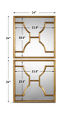 Misa Gold Square Mirrors Set/2 thumbnail 2