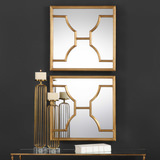 Misa Gold Square Mirrors Set/2 thumbnail 4