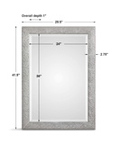 Mossley Metallic Silver Mirror thumbnail 3