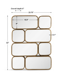 Canute Modern Gold Mirror thumbnail 2