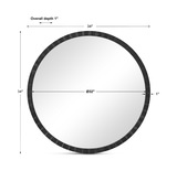 Dandridge Round Industrial Mirror thumbnail 3