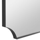 Lennox Black Scalloped Corner Mirror thumbnail 2