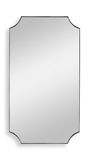 Lennox Nickel Scalloped Corner Mirror thumbnail 1