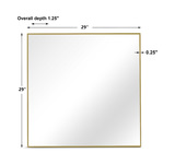 Alexo Gold Square Mirror thumbnail 4