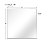 Alexo Silver Square Mirror thumbnail 3