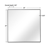 Alexo Black Square Mirror thumbnail 4