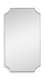 Lennox Brass Scalloped Corner Mirror thumbnail 1