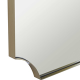 Lennox Brass Scalloped Corner Mirror thumbnail 2
