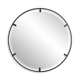 Cashel Round Iron Mirror thumbnail 1