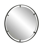Cashel Round Iron Mirror thumbnail 4