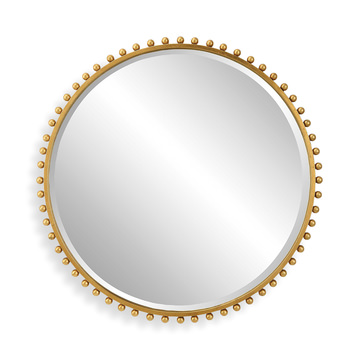 Taza Gold Round Mirror