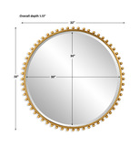 Taza Gold Round Mirror thumbnail 3