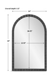 Dandridge Black Arch Mirror thumbnail 3