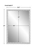 Serna White Vanity Mirror thumbnail 3