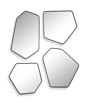 Linneah Black Mirrors Set/4