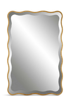 Aneta Gold Scalloped Mirror