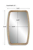 Tiki Rattan Mirror thumbnail 4