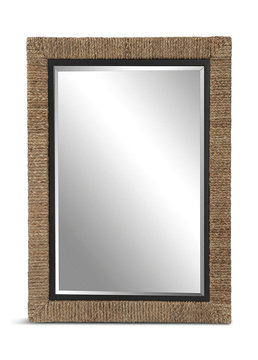 Island Braided Straw Mirror