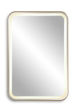 Crofton Lighted Brass Vanity Mirror thumbnail 1
