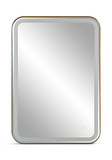 Crofton Lighted Brass Vanity Mirror thumbnail 5