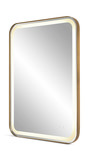 Crofton Lighted Brass Vanity Mirror thumbnail 9