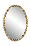 Serna Gold Oval Mirror thumbnail 1