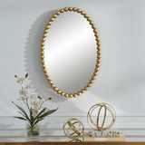 Serna Gold Oval Mirror thumbnail 7