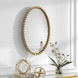 Serna Gold Oval Mirror thumbnail 8