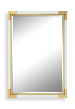 Malik White & Gold Mirror
