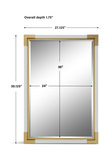 Malik White & Gold Mirror thumbnail 4