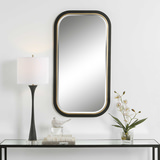 Nevaeh Curved Rectangle Mirror thumbnail 7