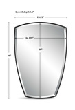 Crest Curved Iron Mirror thumbnail 3