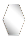 Ankara Brass Hexagon Mirror thumbnail 1
