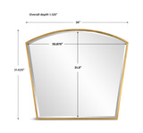 Boundary Gold Arch Mirror thumbnail 4